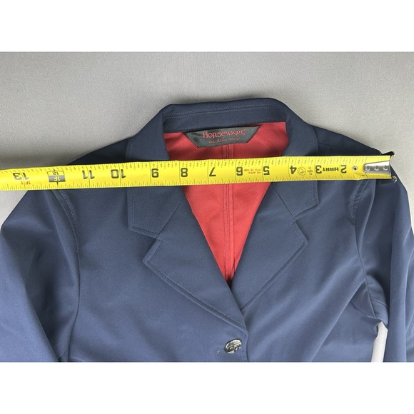 Horseware YOUTH Size 11-12 Horse Riding Equestrian Show Jacket Navy Blue - Picture 6 of 11
